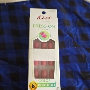 Kiss Press-On Manicure Set with Soft Pink Nails 3 Sets For Price Of 1